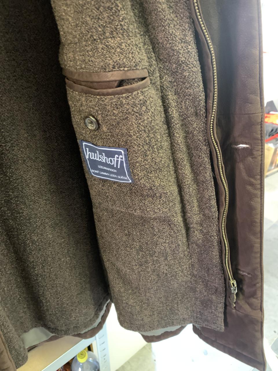 Kostbare Kapraun jas NIEUW ongedragen zeer soepel leder/suede en wol