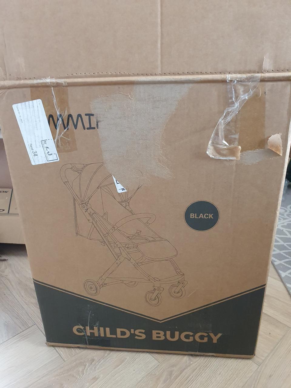 Oemmie kinderbuggy zwart nieuw in doos | 0-3 jaar / 15 kg