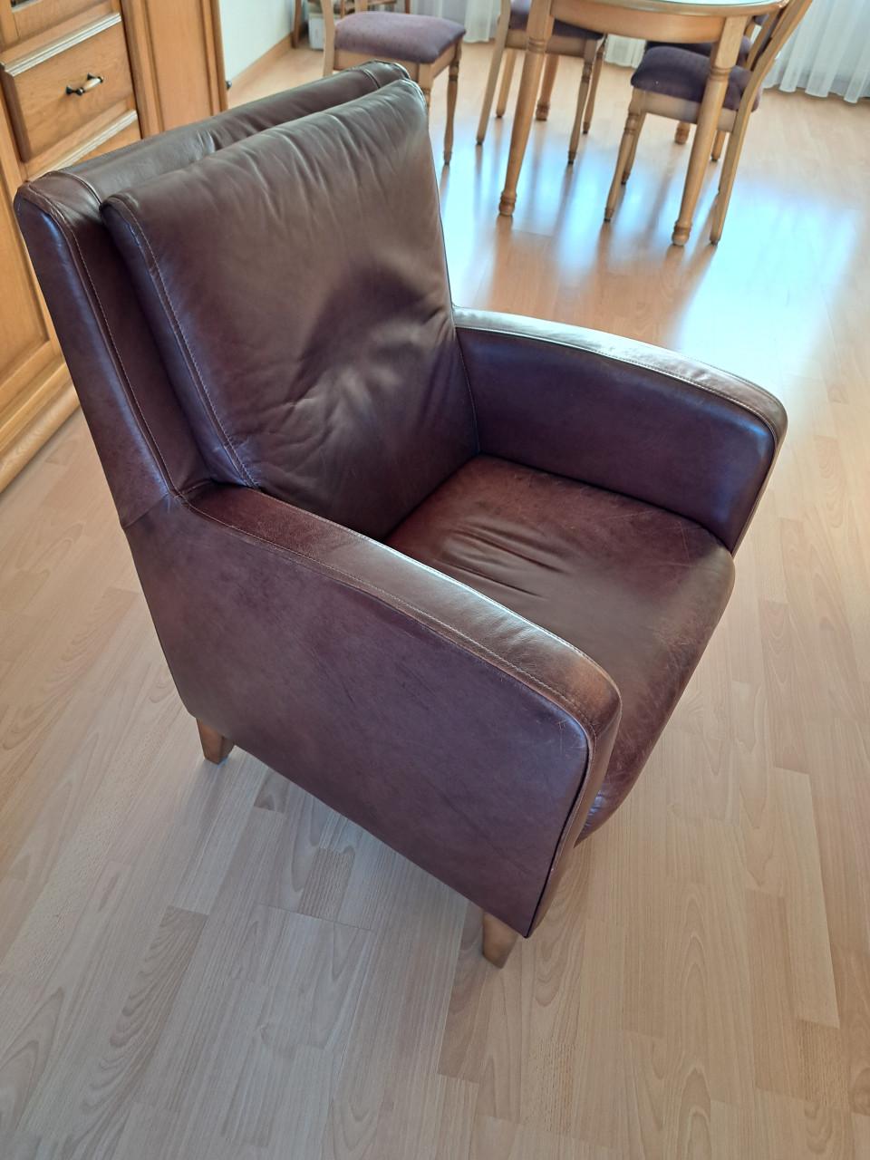 Lederen fauteuils