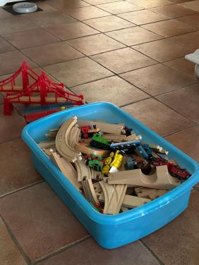 Houten Treinset