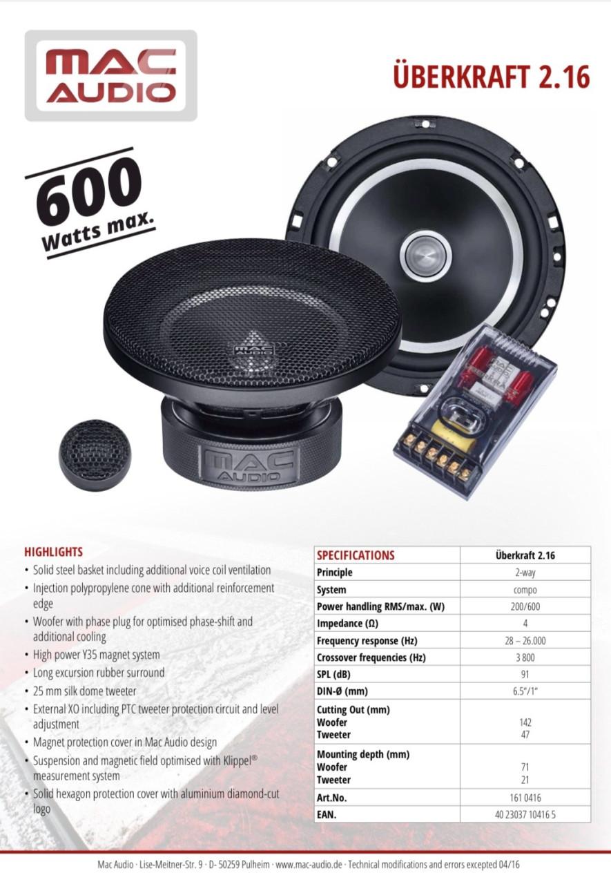 Compo set MAC Audio uberkraft series