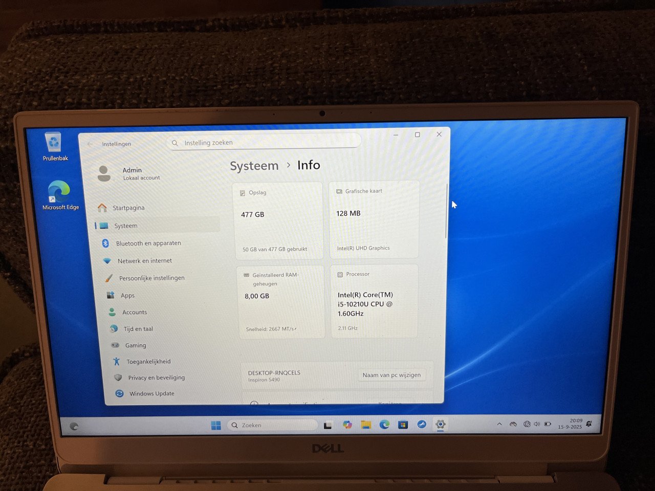 Dell Inspiron laptop