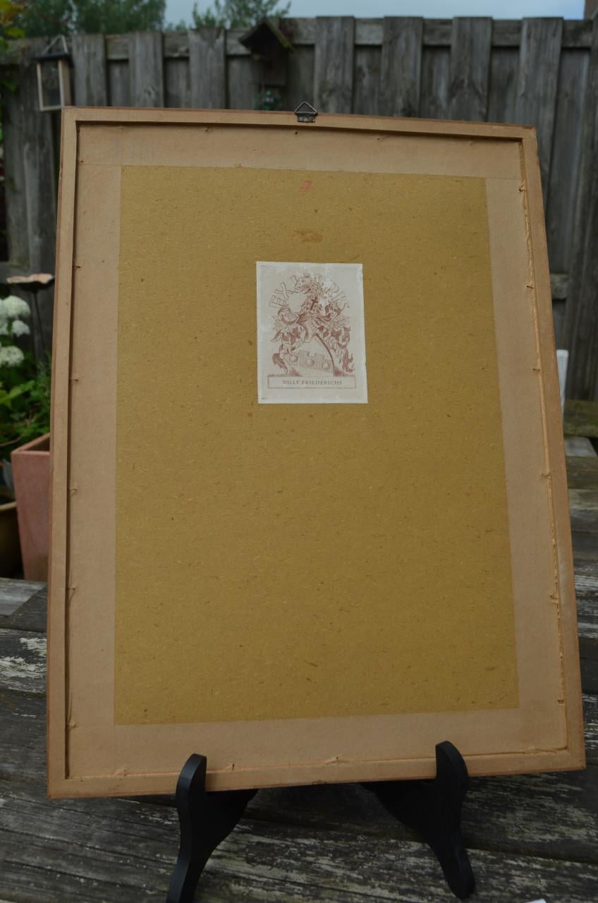 Belgische lithografische prenten van gebouwen (2)