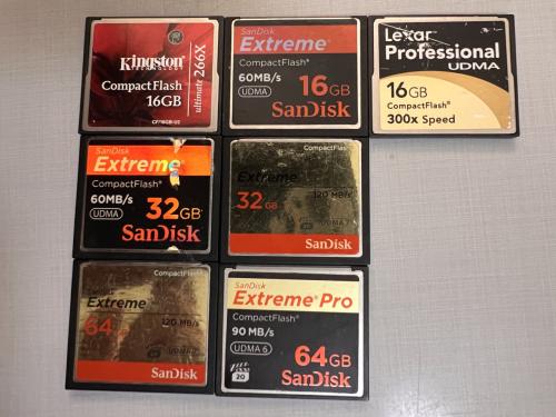 Compact Flash geheugenkaartjes