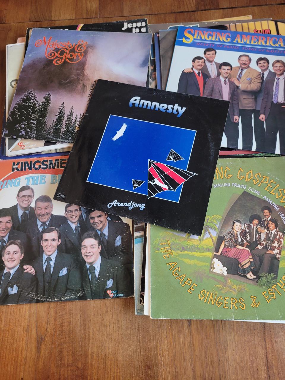 LP's met Gospel / religieuze muziek