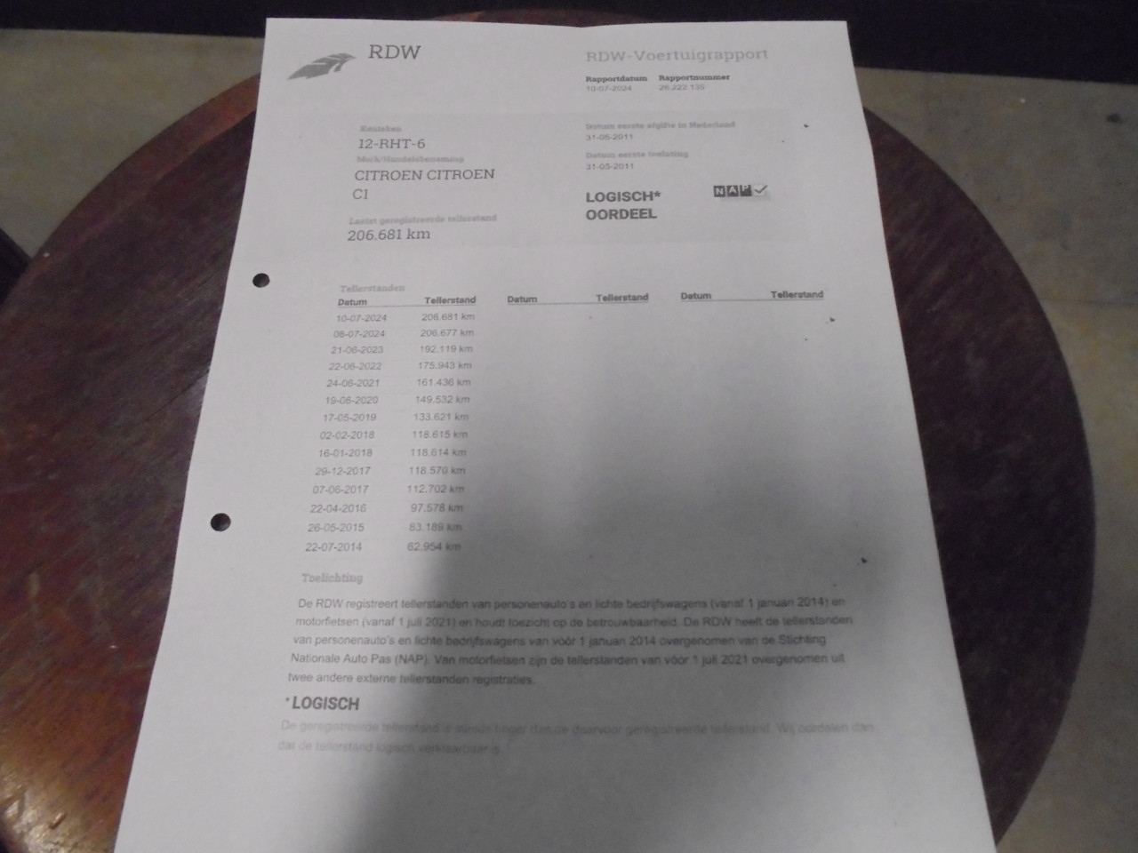 C1 Donker grijs 5 deur uitvoering nieuwe apk bij verkoop met N.A.P € 2850