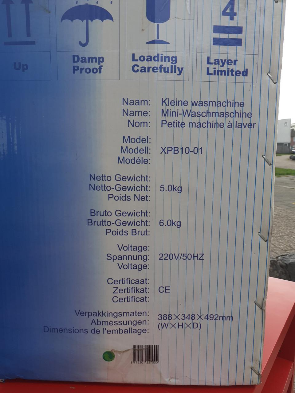 Camping wasmachine