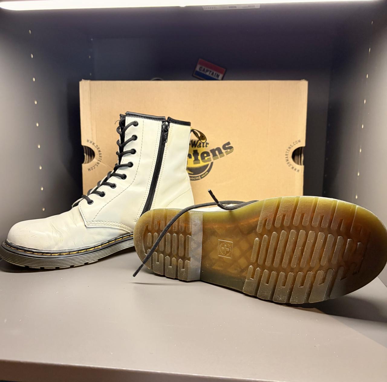 Dr. Martens 1460 Y Witte Lakleren Laarzen Maat 38