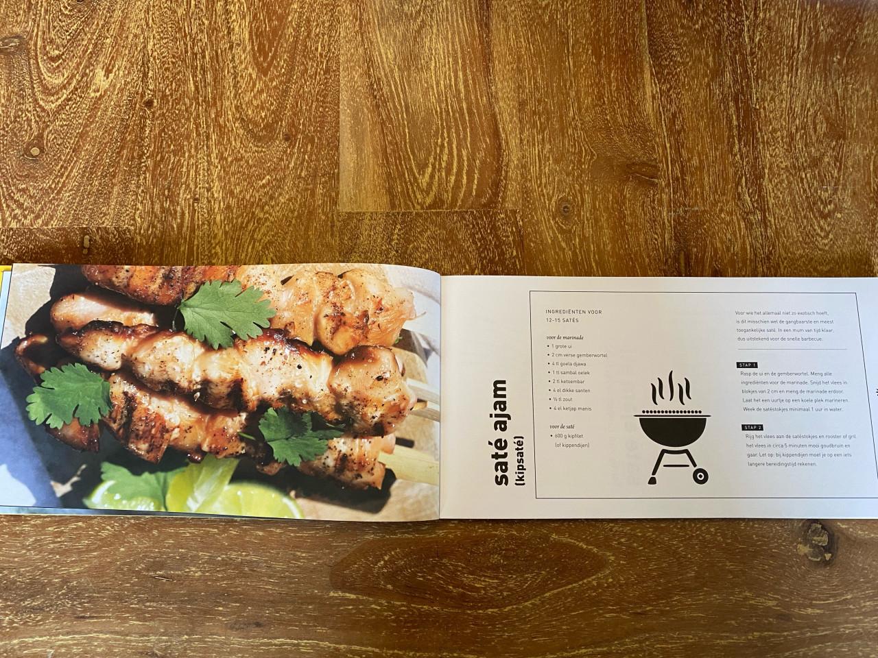 Saté steek er een stokje door.