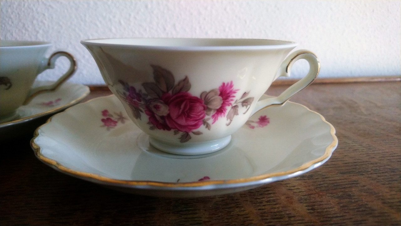 Set van 2 vintage Mosa Maastricht kop en schotels