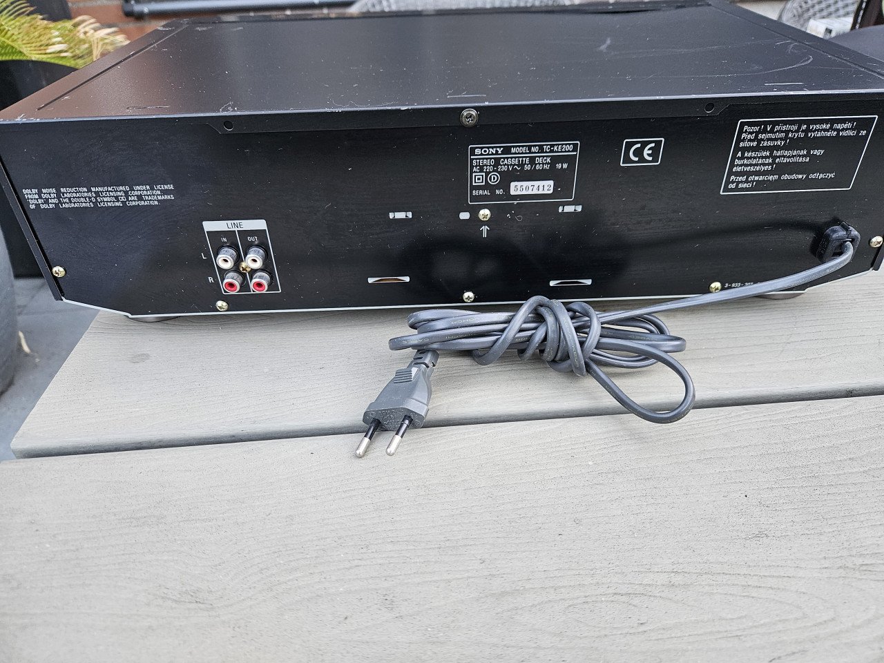Mooi Vintage Sony cassettedeck TC-KE 200, goede staat...