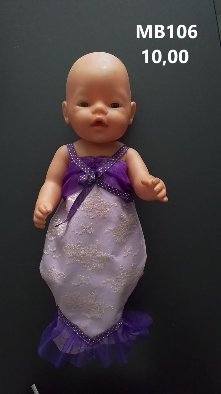 Poppenkleertjes baby born. Zeemeermin set. Opbrengst KiKa.