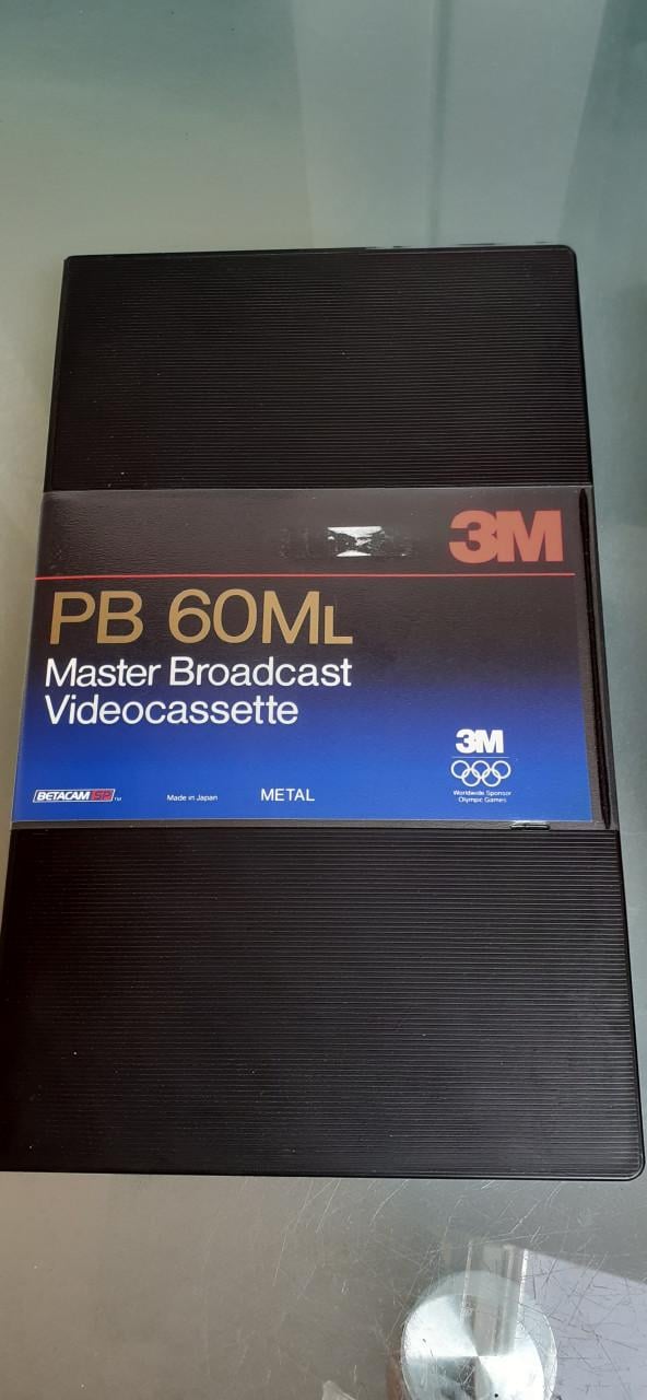 Video cassetes 2 x master broadcast 3M metal -ampex 297 SP