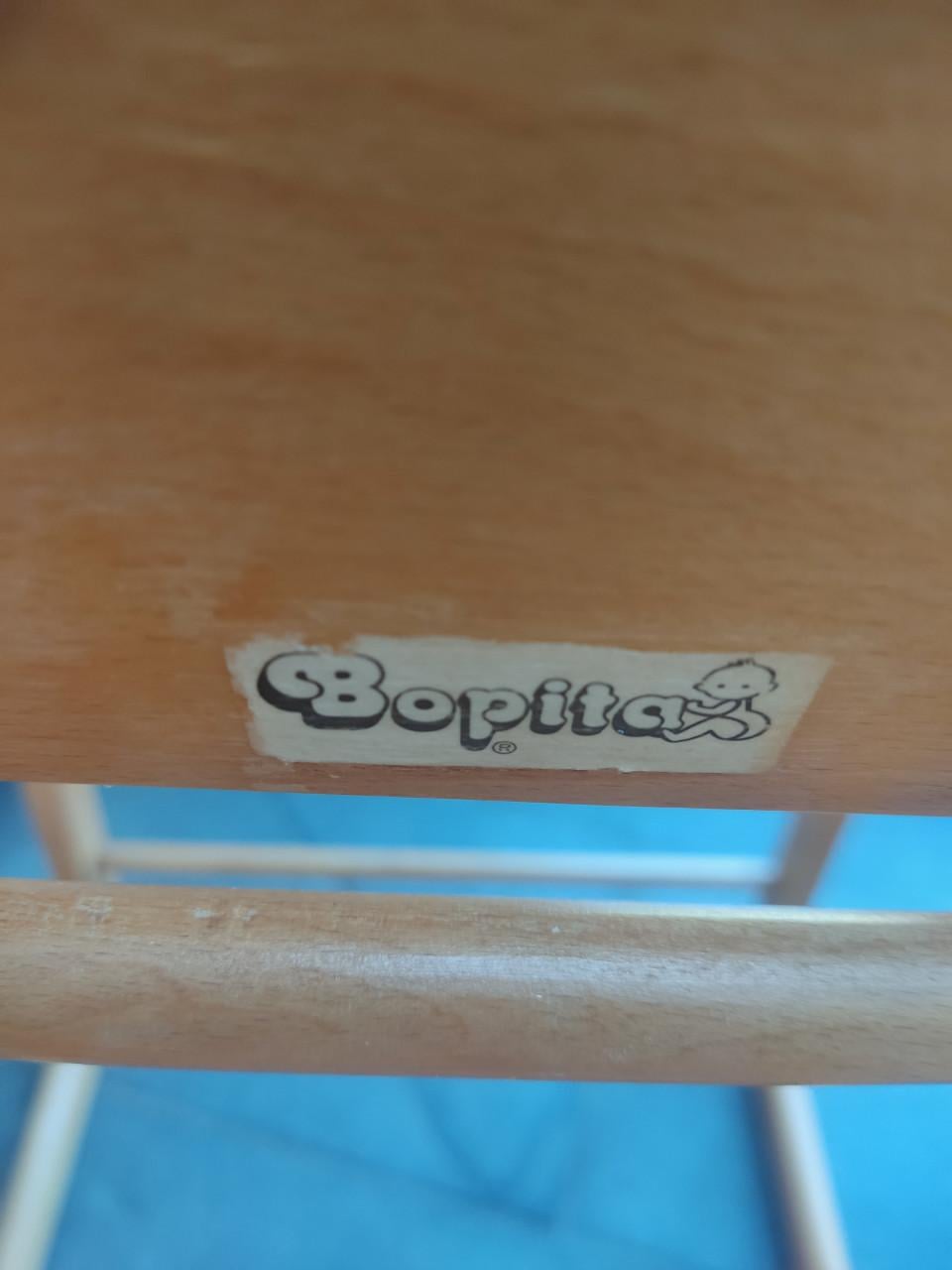 Mooie houten combinatie-kinderstoel (2-in-1)