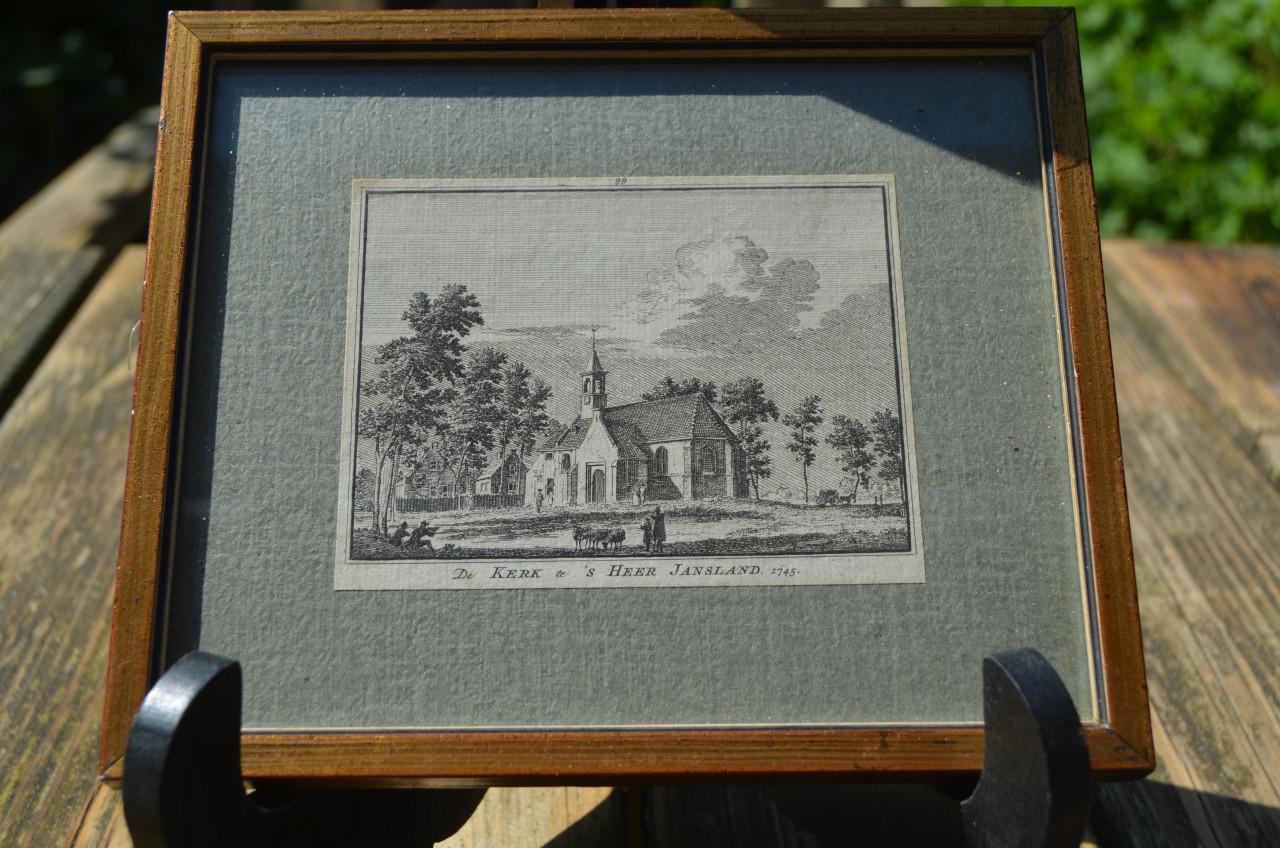 Kleine ets kerk te Sirjansland 1745 goede staat.