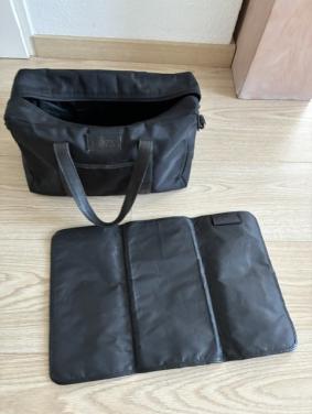 Mozz Bag luiertas zwart met verschoonmatras