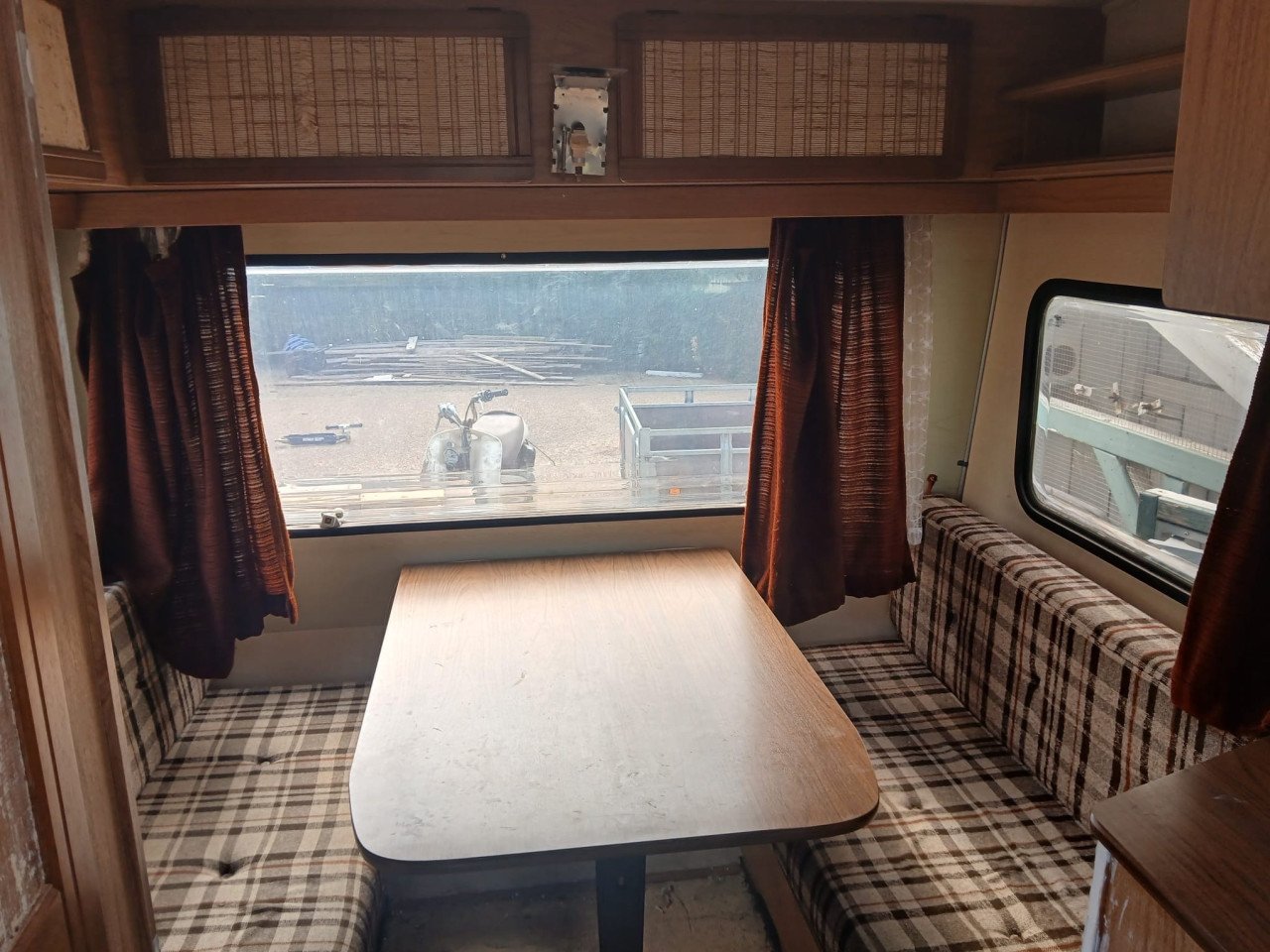 Oude caravan