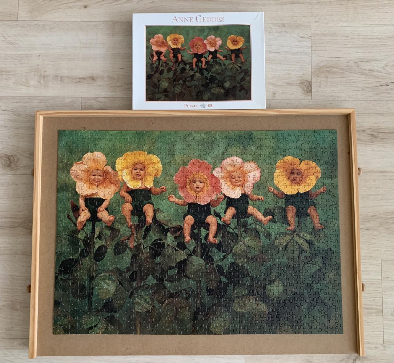 2 puzzels Anne Geddes 900 stukjes