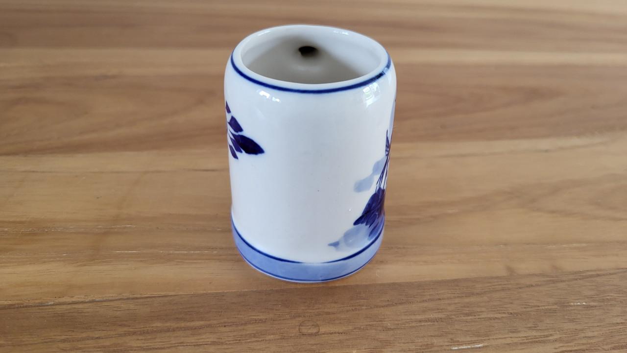 Miniatuur bierpul Delfts Blauw h 6 cm