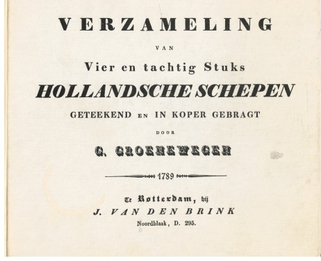 Verzameling van 84 stuks Hollandse schepen (1789)
