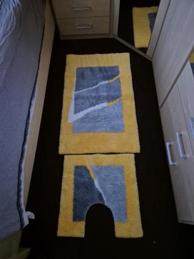 Badmat-set geel