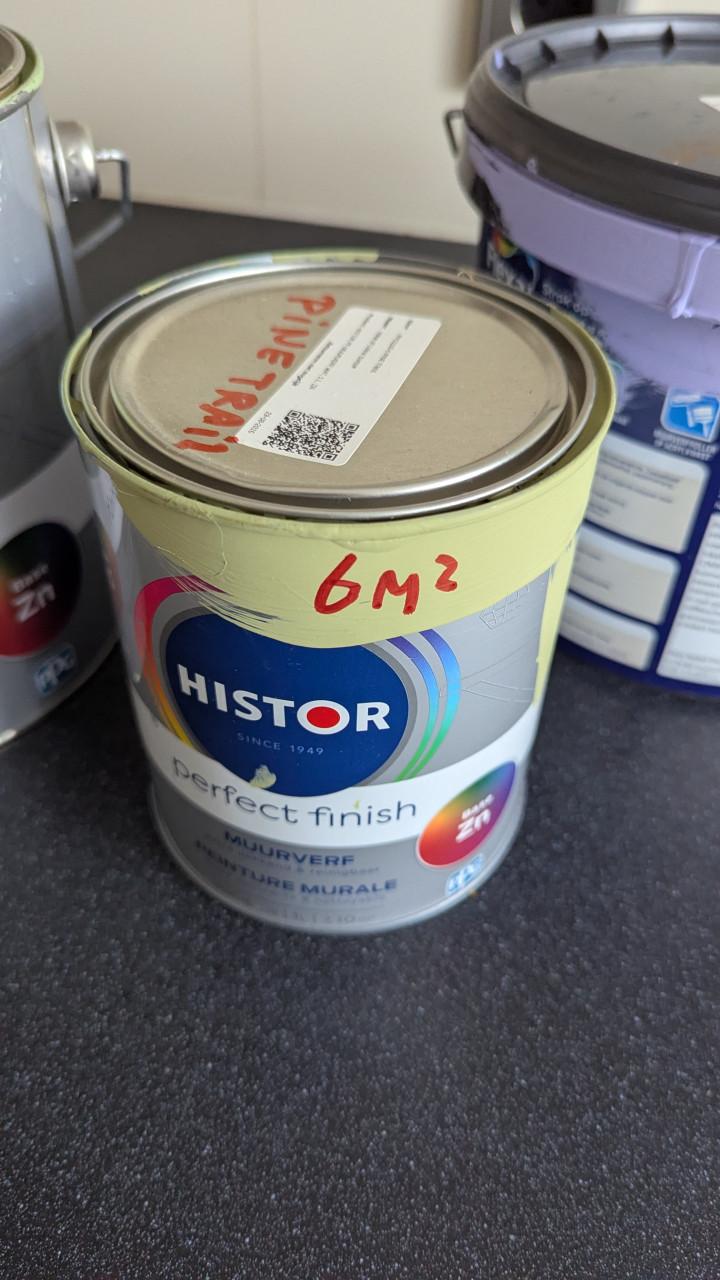 Histor muurverf Lila en groen