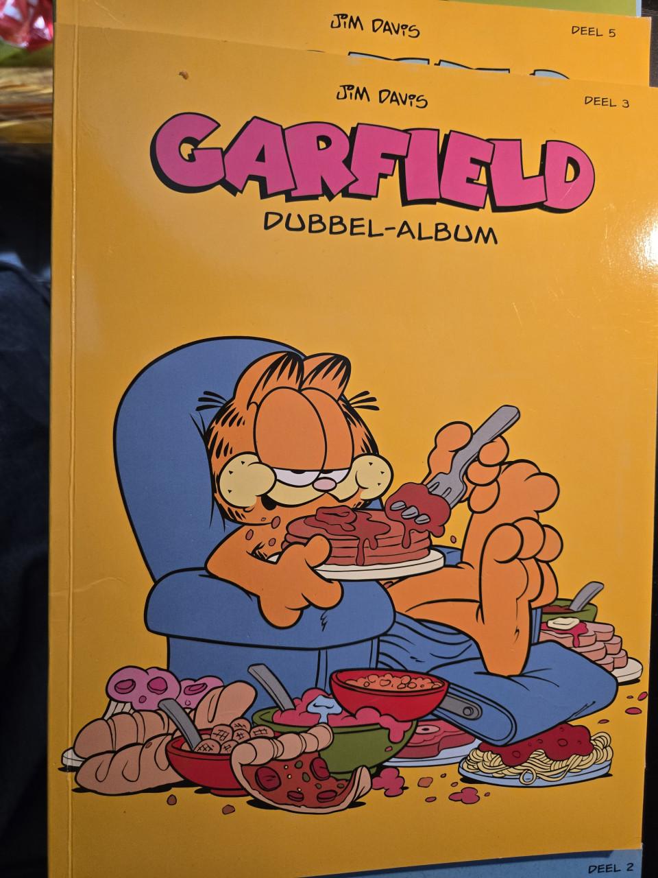 5x Garfield stripboek.