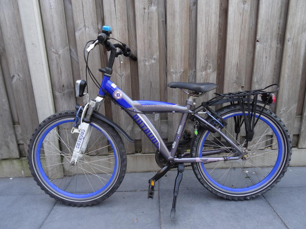 🌿 Batavus Snake Jongensfiets – 22 inch | Blauw/Grijs 💙🩶