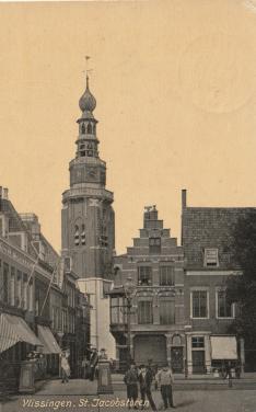 Vlissingen Kerkstraat met St. Jacobskerk