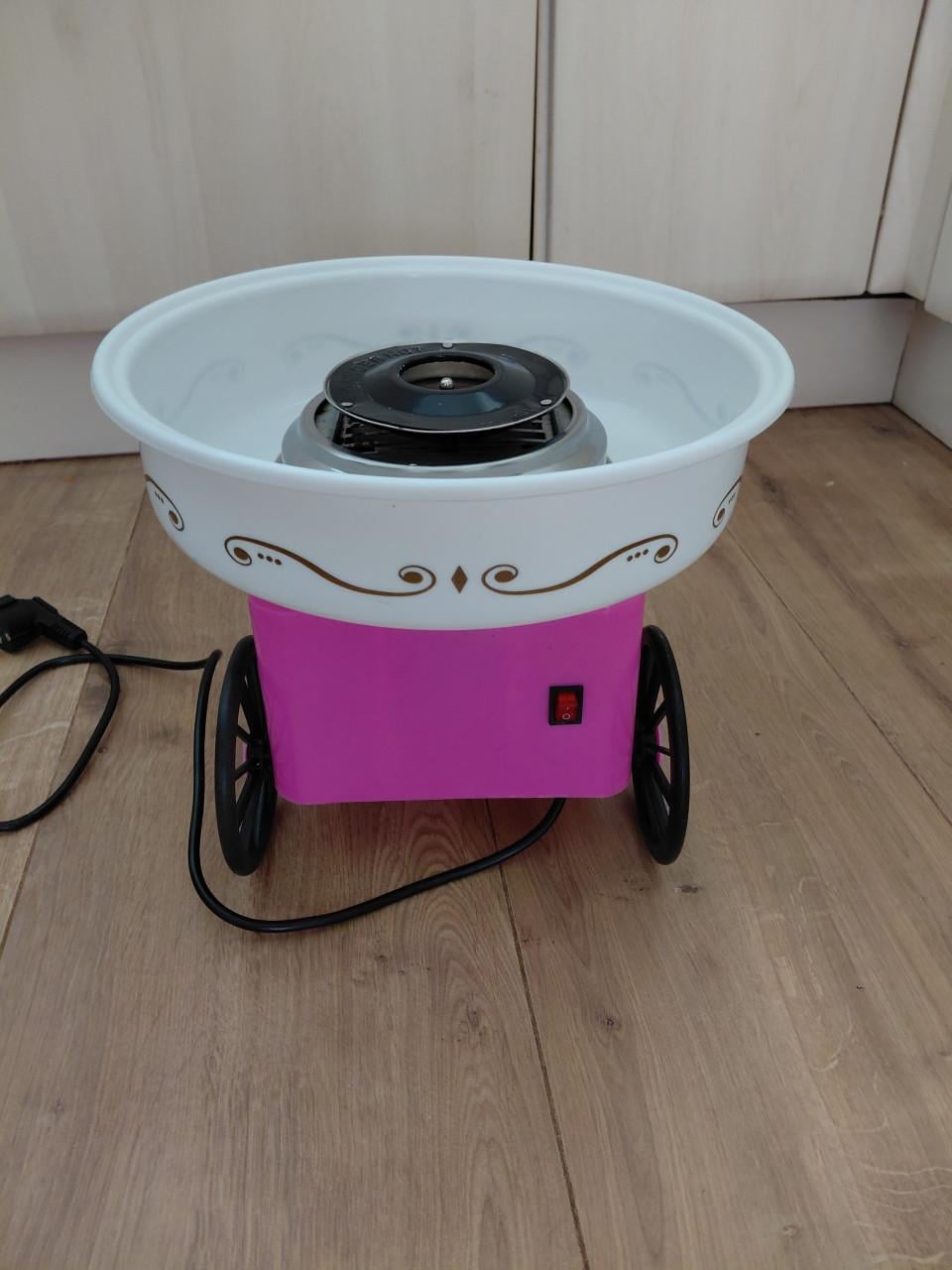Roze suikerspinmachine