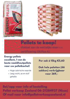 Te koop, Energy pellets Excellent