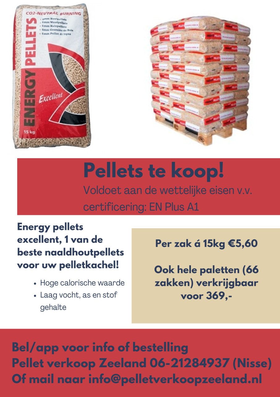 Te koop, Energy pellets Excellent