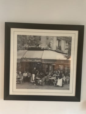 Vintage foto terras Parijs