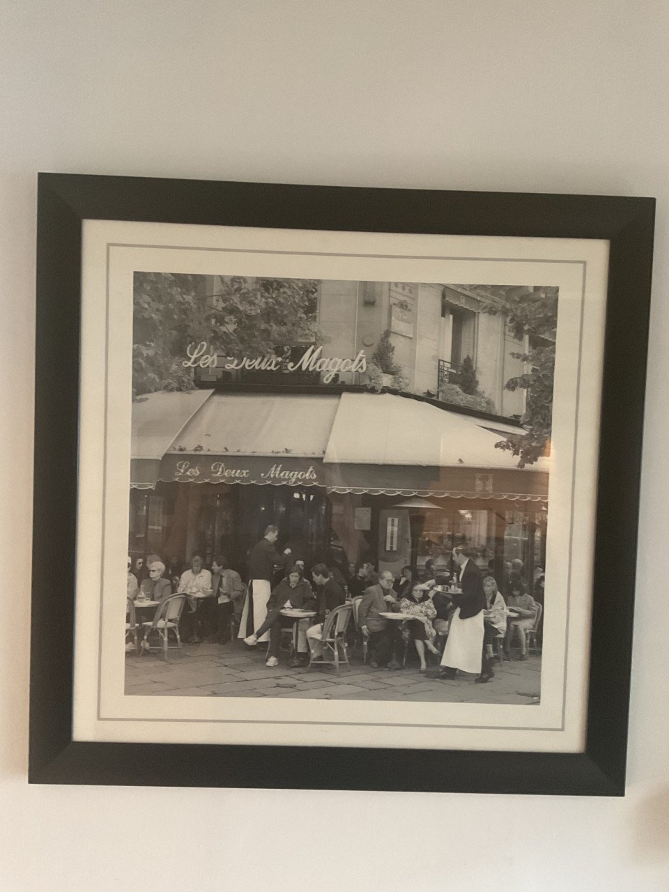 Vintage foto terras Parijs