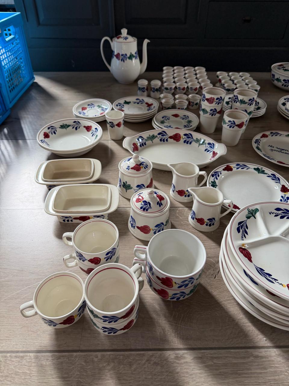 Boch boerenbont servies