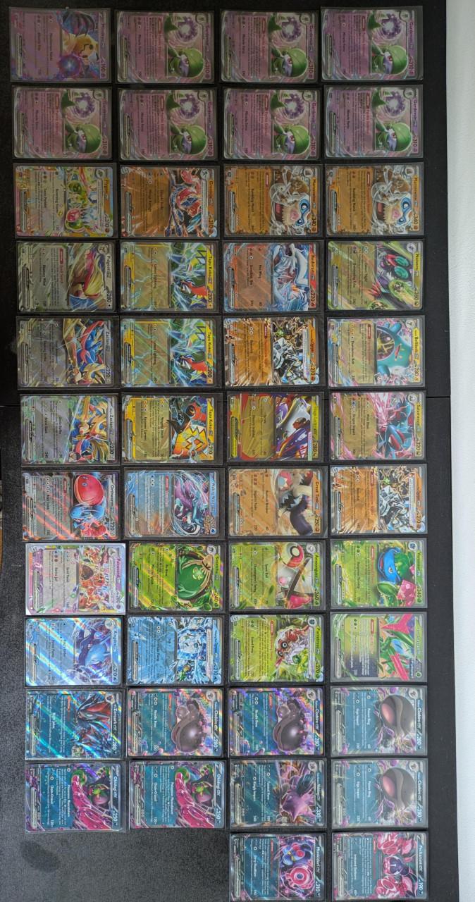 46 zeldzame ex pokemon kaarten