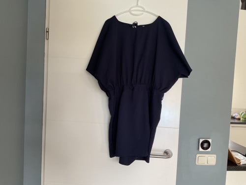 Donkerblauwe korte broekrok jumpsuit mt 40/42