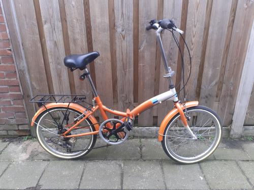 Vouwfiets 20 inch ** mooi oranje ** - 7 versnellingen