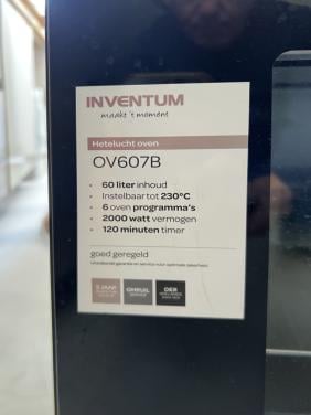 Inventum Hete lucht Oven