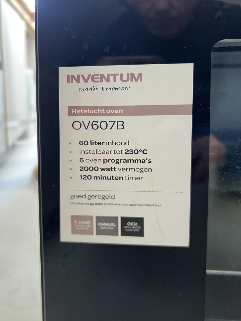 Inventum Hete lucht Oven