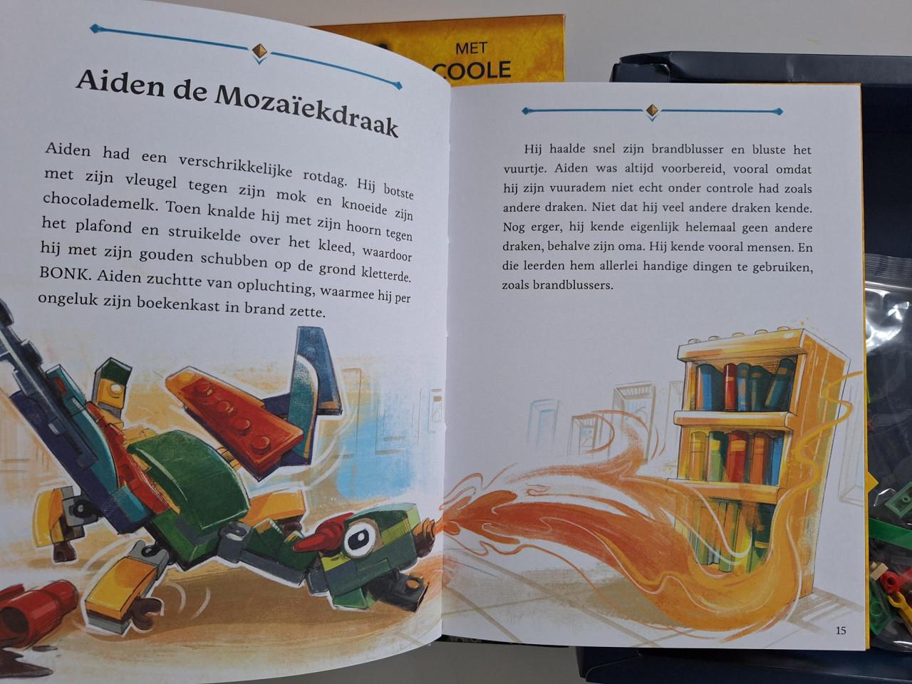 🎅🎁Lego Fantastische verhalen over draken (boek + steentjes)