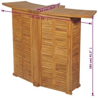 Houten cocktailbar huren