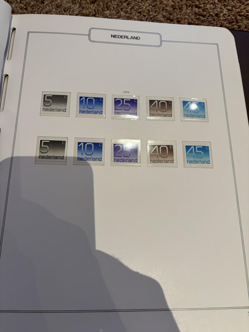 Postzegel album van 1972 tot 1978