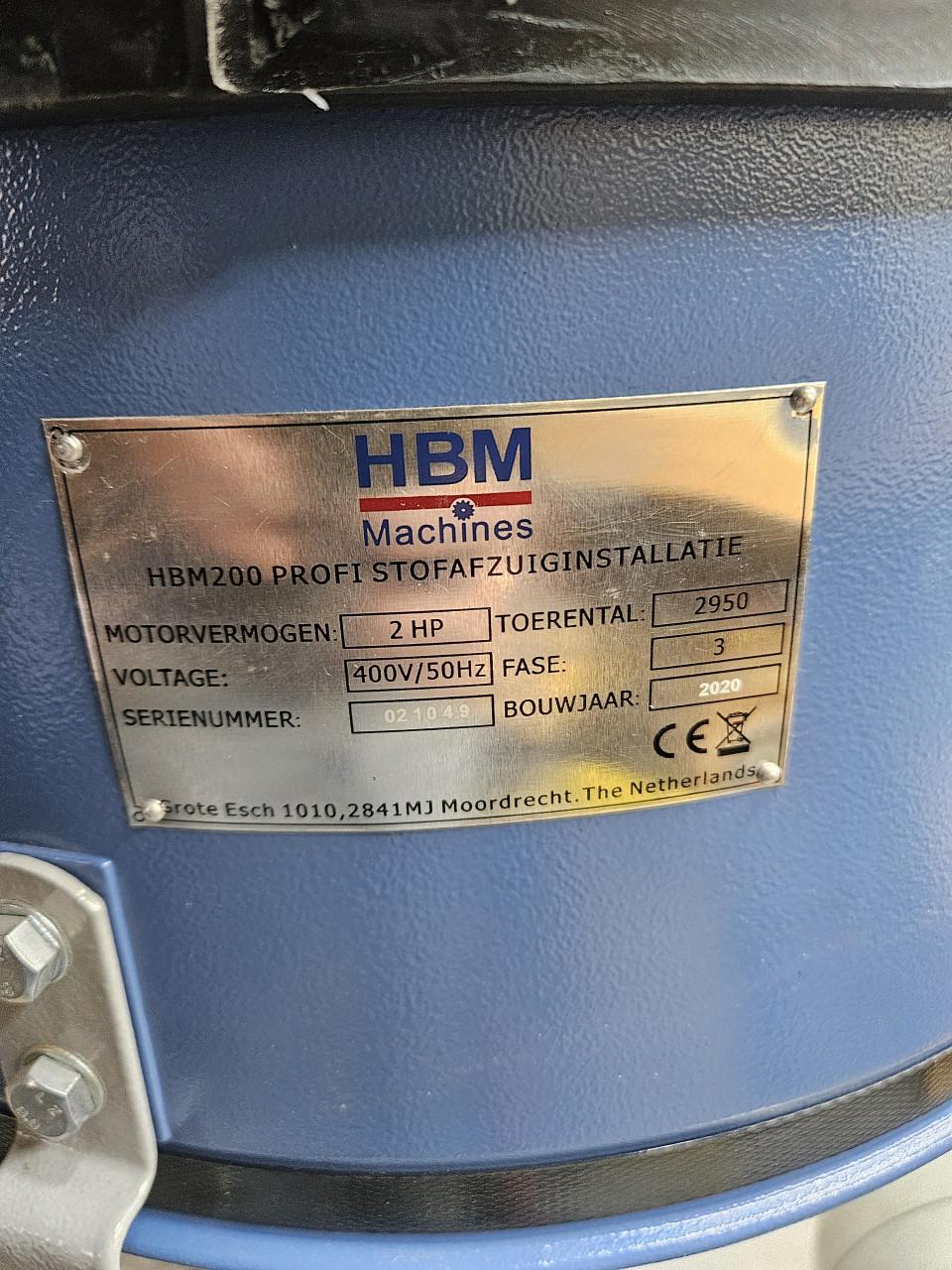 HBM 200 Profi Stofafzuiginstallatie - 400 Volt