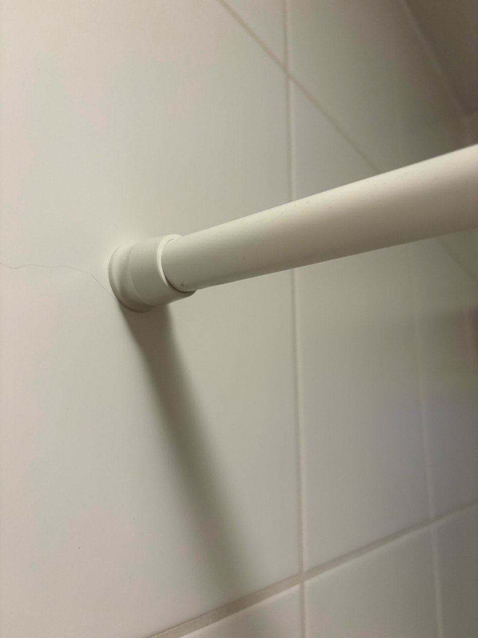 Douchegordijn met uitschuifbare stang