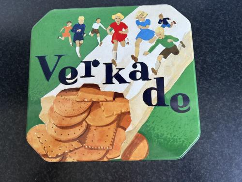 Verkade koekblik/koektrommel