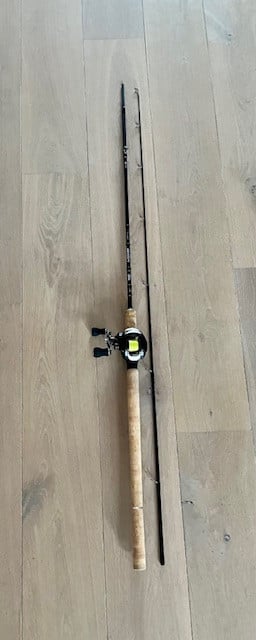 Hengel en reel voor het vissen op snoek