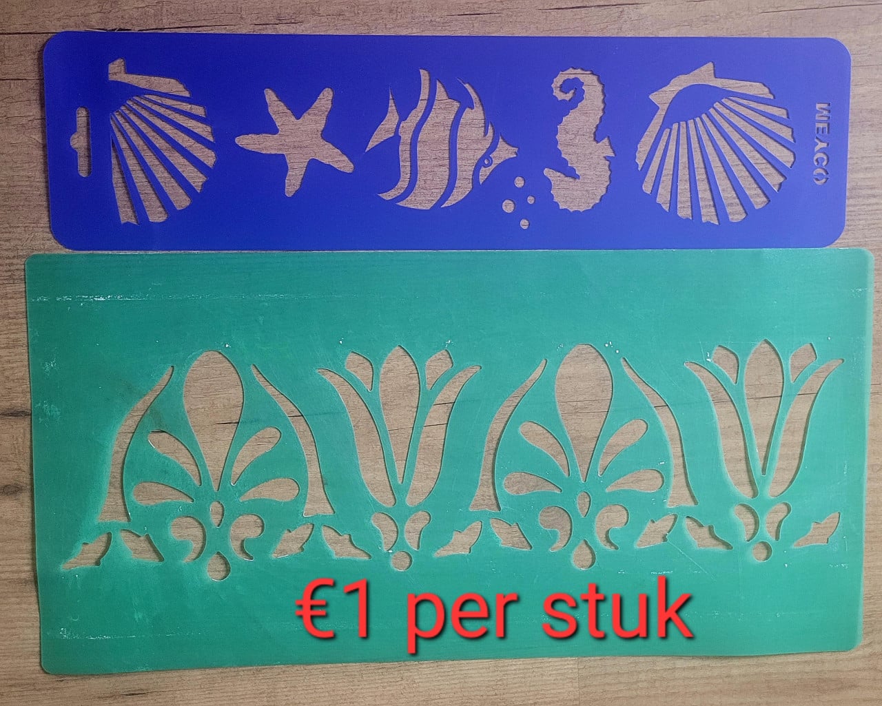Sjabloon, stempels, Stencils   Vanaf € 0,50