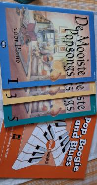 Bladmuziek voor piano , 5 euro per boek