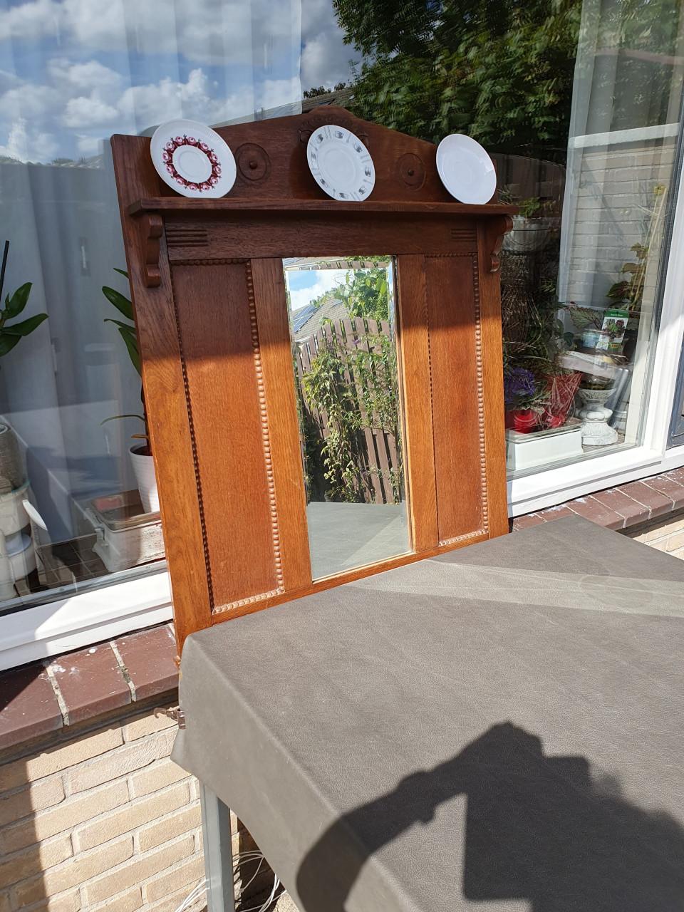 Wandbord met spiegel